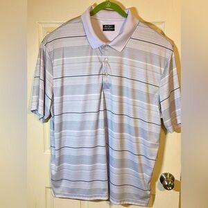 Ben Hogan Gray Stripe Golf Polo Shirt 3XL